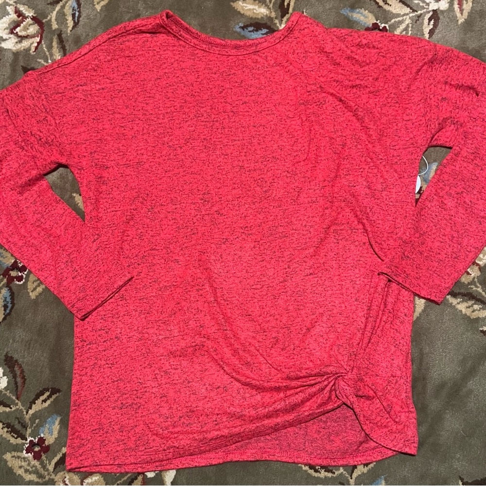 Women's Red Knotted Top